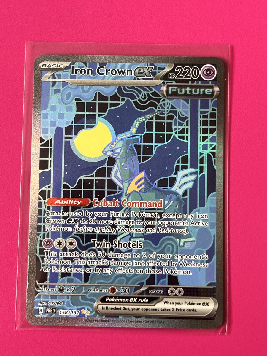 Pokémon Carte collezionabili: Iron Crown ex - SV: Prismatic Evolutions (PRE) – Nuovo (secondo la descrizione) da Zollikon venduto da inf_l5jd
