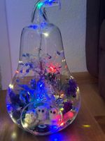 Kristall Vase mit Licht und Dekoration