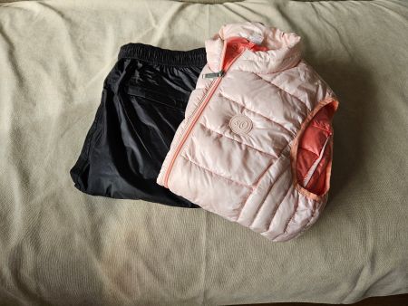 Weste S.Oliver rosa Grösse 40 /  Regenhose schwarz XL (neu)