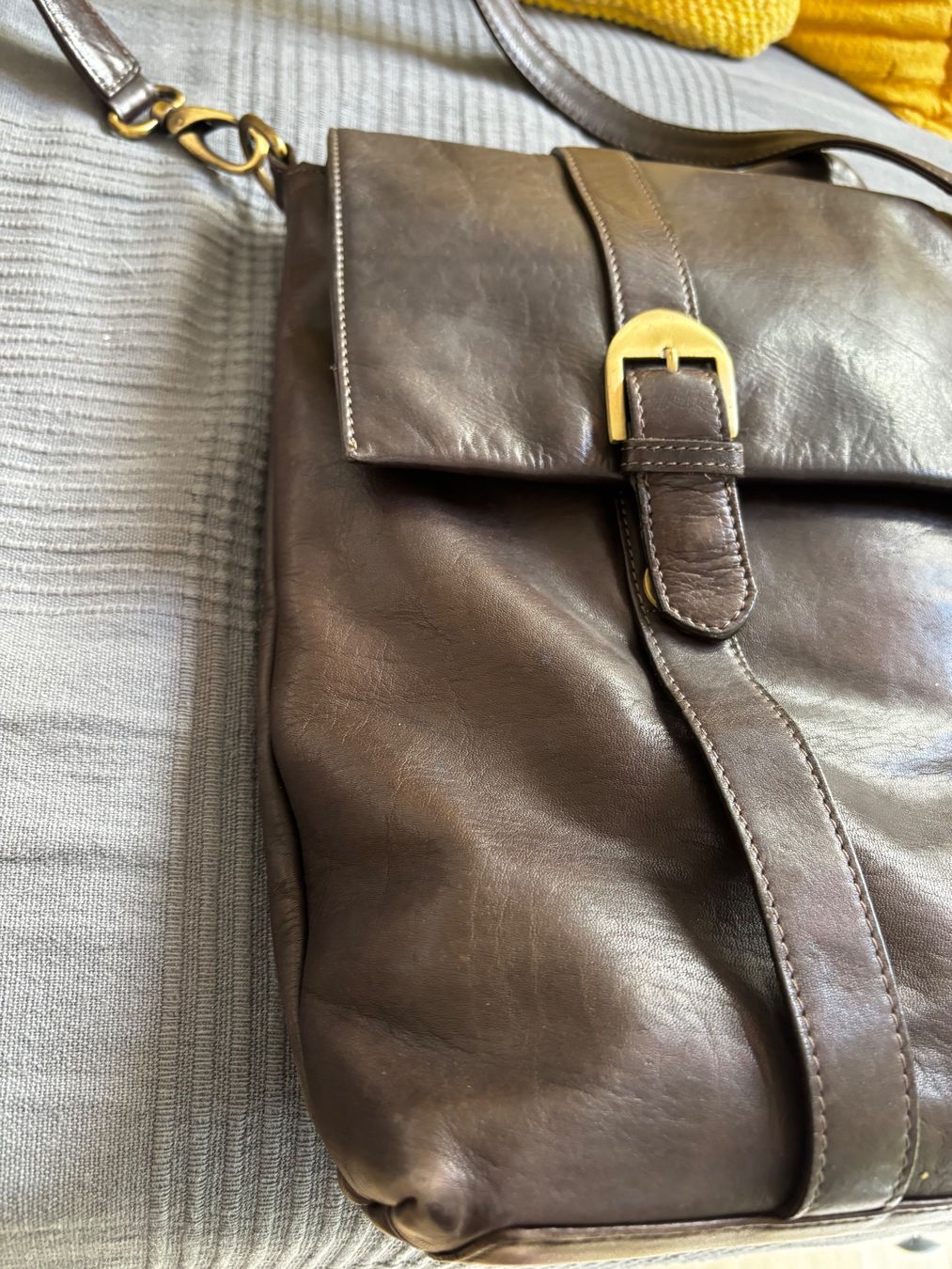 Valigie & Borse: Ledermappe / Business- Laptoptasche dunkelbraun – Usato da Tägerwilen venduto da Elle13 4
