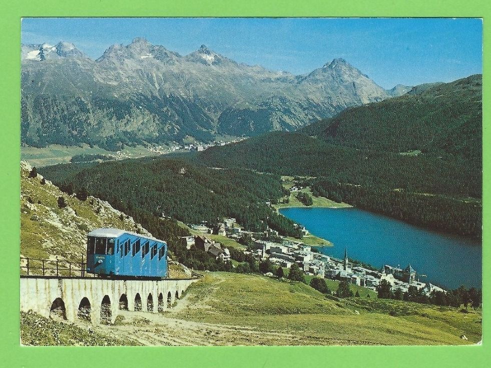 Cartoline postali: St. Moritz, Corviglia-Bahn – Usato da Zürich venduto da t24_de