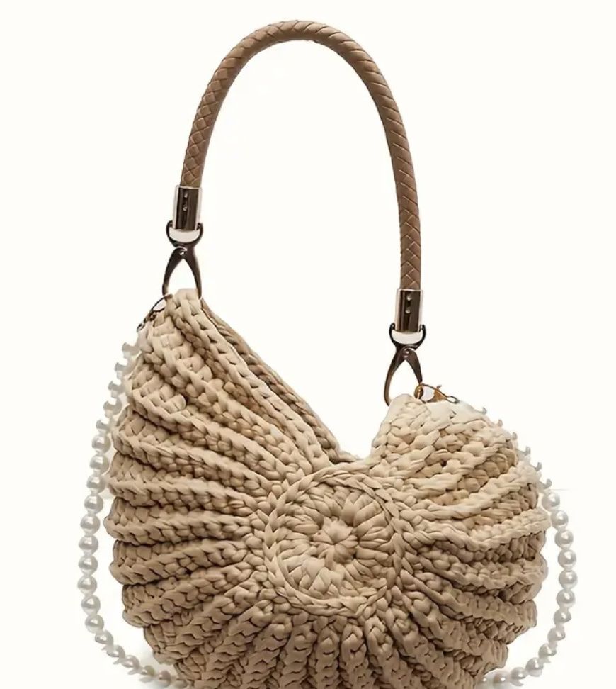 Borse: HANDTASCHE in Muschelform Perlenhenkel – Nuovo e nell'imballaggio originale da Saanen venduto da SoniaMichaela 1