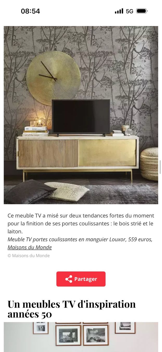Maisons du monde Mobili TV: Meuble TV Louxor maisons du monde – Usato da Carouge GE venduto da Leeleelee2