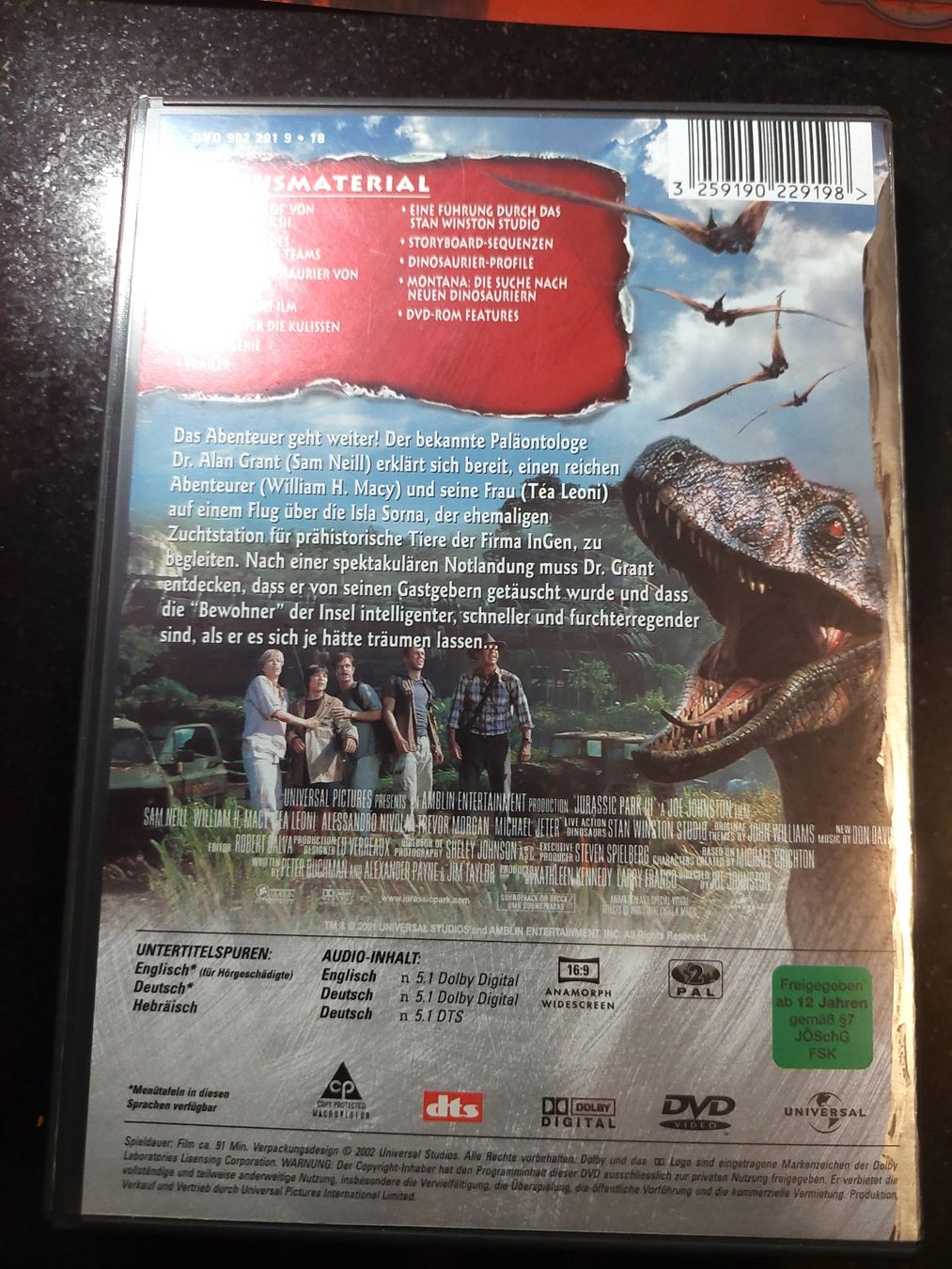 Alle DVDs: JURASSIC PARK III - SPECIAL EDITION BOXSET - DVD – Gebraucht aus Spiegel b. Bern von  5