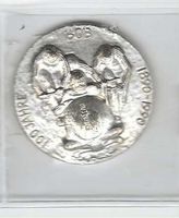 700 Jahr Sport 1991 Franco Annonimedallie/20.46g "Bobfahrer"