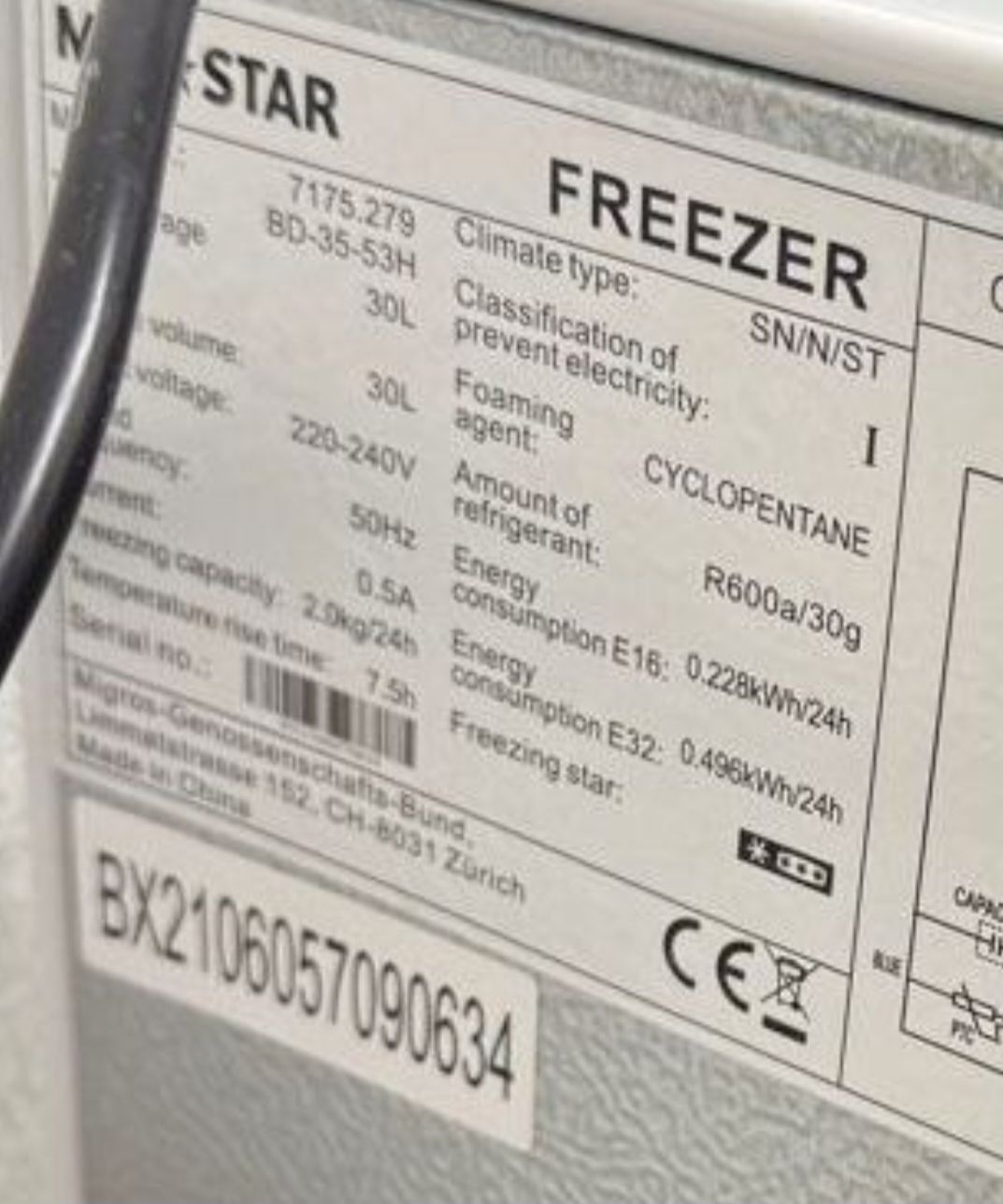 Mio Star Congelatori: Mio Star Tiefkühlschrank klein – Usato da Bévilard venduto da Mana888 2
