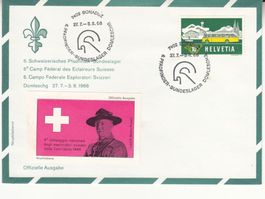 Sonderstempel S. 618 Pfadi Bundeslager Bonaduz 1966