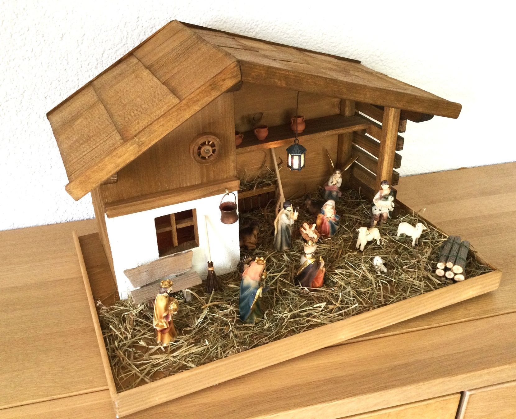 Articoli in legno: Weihnachtskrippe C handgefertigt neu 60% Rabatt – Nuovo (secondo la descrizione) da Aarwangen venduto da hescho54 1