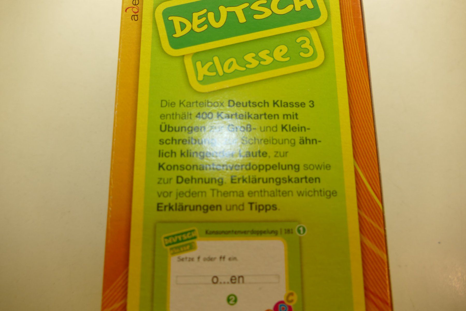Giochi: Ademo: Karteibox Deutsch 3.Klasse – Usato da Niederhasli venduto da Flash32 2