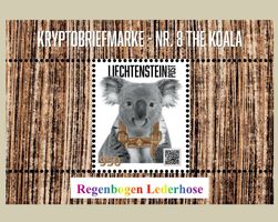 Crypto Stamp - Nr. 8 The Koala Regenbogen