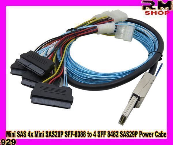 Cavi: Mini SAS 4x Mini SAS26P SFF-8088 zu 4 SF – Nuovo e nell'imballaggio originale da Unterägeri venduto da RmOnline