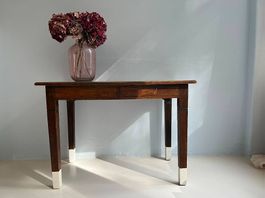 Antiker Holztisch / Vintage Beistelltisch (Massivholz)