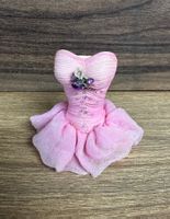 Süesses rosa Kleid für Puppe oder als Deko, Top Zustand