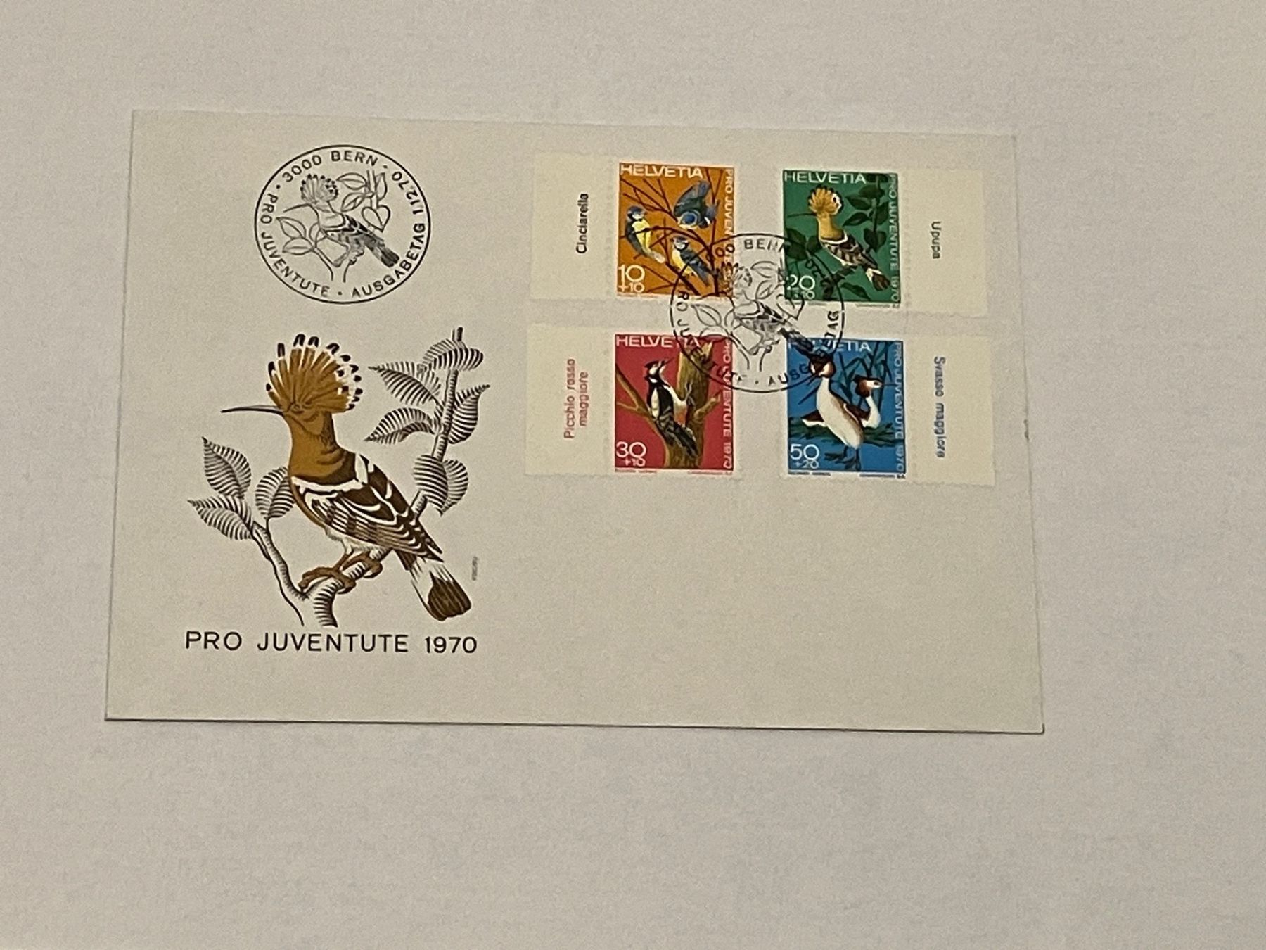Alle Briefmarken: CH FDC Pro Juventute Satz 1970 – Gebraucht aus Koblenz von Markenhimmel