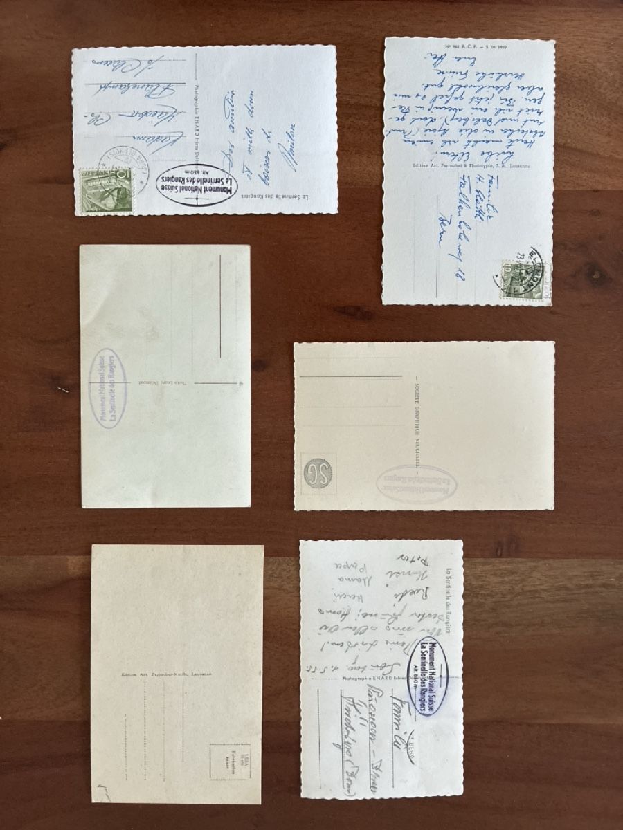 Cartoline postali: 6 Ansichtskarten Schweiz La Sentinelle JU – Usato da Oftringen venduto da Cla.vD.74 1
