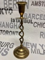Vintage Gedrehter Kerzenständer Messing 25cm