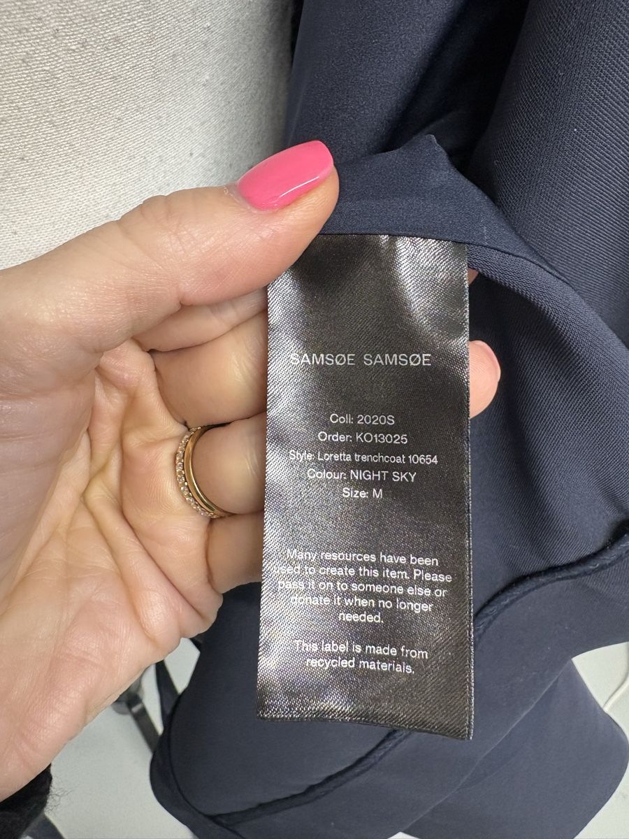 Samsøe Samsøe Cappotti: Samsoe Samsoe Trenchcoat Gr. M Dunkelblau Mantel blau – Nuovo (secondo la descrizione) da Regensdorf venduto da secondchancefashion 7