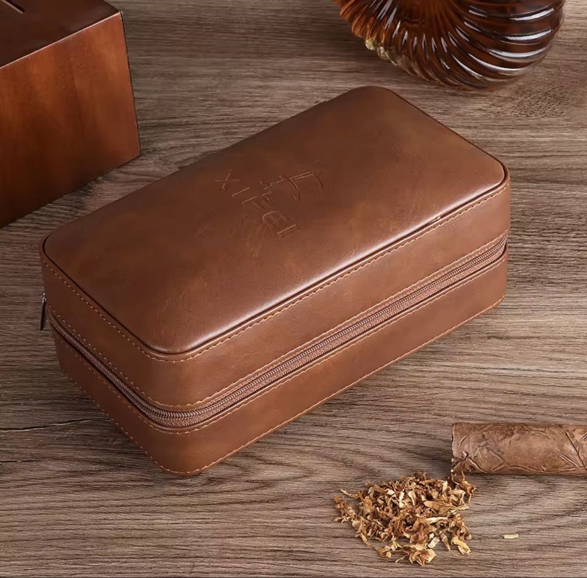 Autres tabacs: Edle Zigarrenetui Braun – Neuf avec emballage d'origine à Flawil par swisstrendshop 1