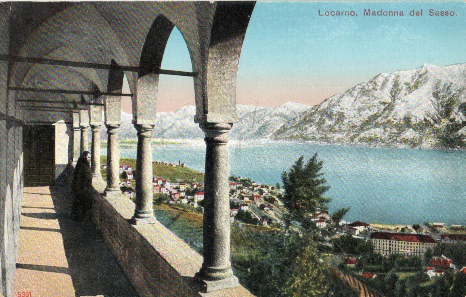 Ansichtskarten: Locarno - Madonna del Sasso – Gebraucht aus Melano von pisonsdro