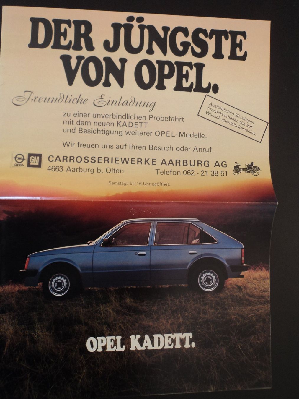 Opel Documenti: Prospekt Opel Kadett D 1979 – Usato da Schwarzenburg venduto da modelCARama 3