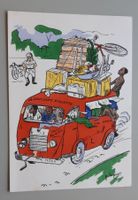 AK Afrique illustration Humor soucoupe pierre huguet PoC