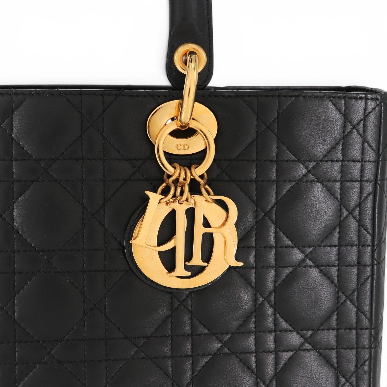 Dior Borse da donna: Dior Lady Dior Large schwarz GHW – Usato da Binningen venduto da Designerlabels 3