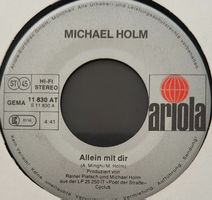 Vinyl-Single Michael Holm - allein mit dir