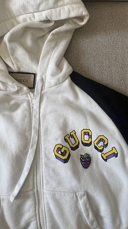 GUCCI ZIP HOODIE JACKE MIT 3D LOGO  XS