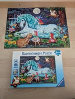 Ravensburger 100 Teile Puzzle, Einhorn, Feen, Waldmotiv, 6+