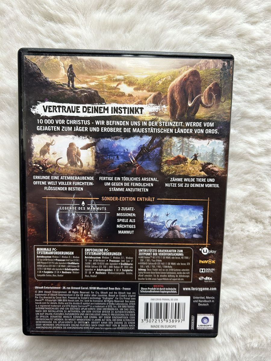 Microsoft Giochi: Far Cry Primal - Game - PC DVD-ROM - Sonderedition – Usato da Aeschi b. Spiez venduto da davidS744 1