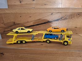 SIKU Autotransporter TCS gelb gebraucht 3 Autos