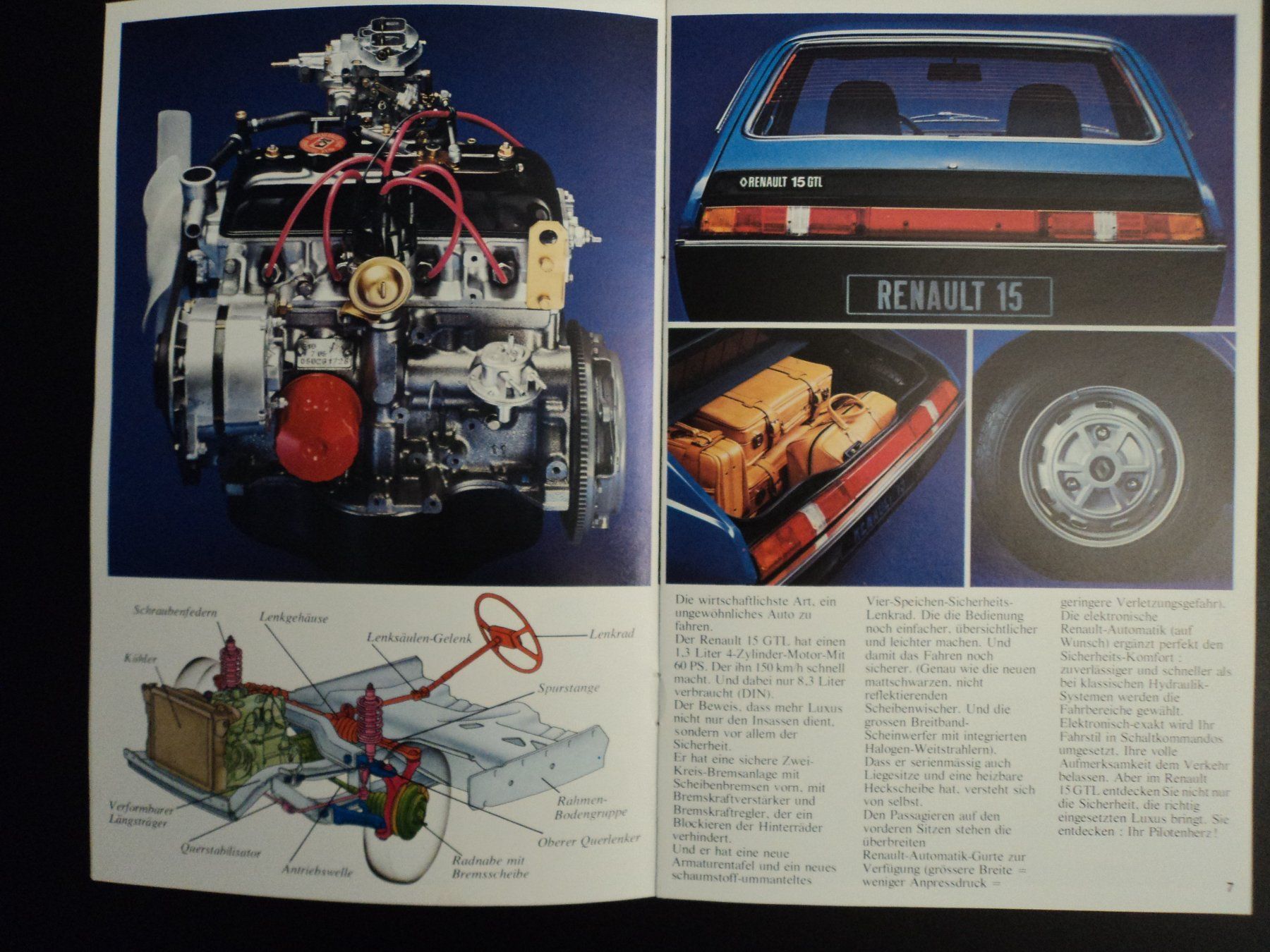 Renault Documenti: Prospekt Renault 15/17 1970er – Usato da Schwarzenburg venduto da modelCARama 3