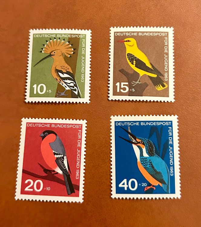 Lot 5 timbres - oiseaux - Cuba - Collection