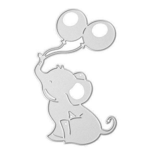 Sciablone: ELEFANT MIT BALLON STANZSCHABLONE – Nuovo e nell'imballaggio originale da Affoltern am Albis venduto da scrapbooking 1