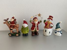 Deko Figuren -Weihnachtszeit - 11 Stück