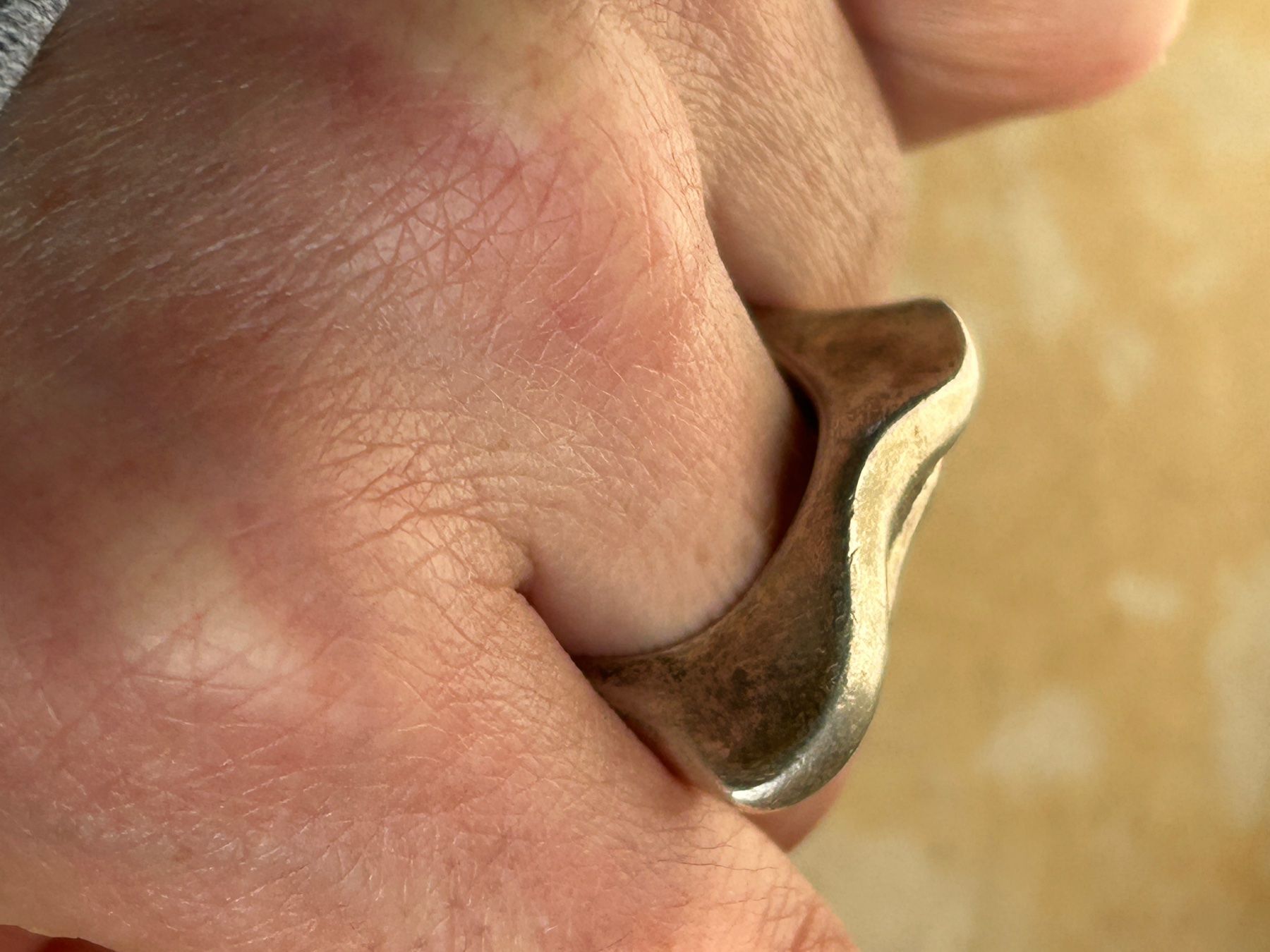 Anelli: Silberring Designerring WAVE Gr. 58 – Usato da Dittingen venduto da Bijoubelle 1