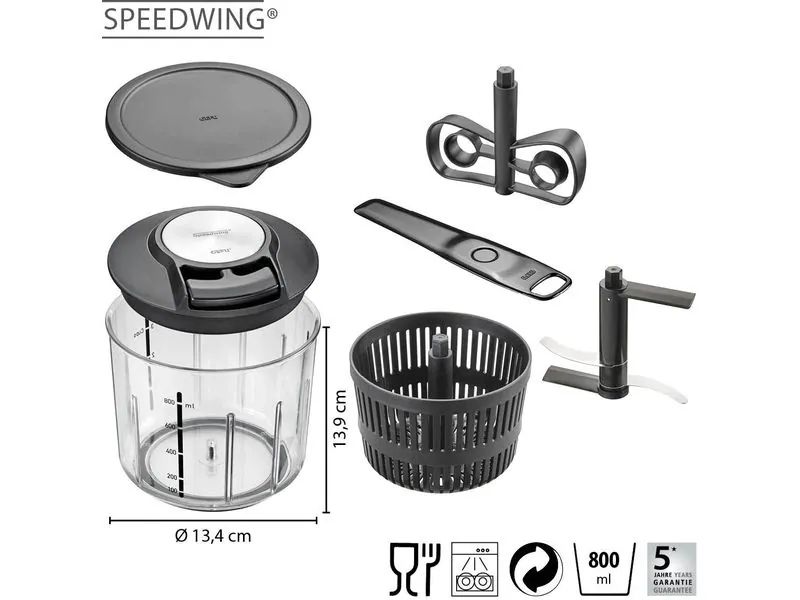 Elettrodomestici da cucina: GEFU Speedwing Multizerkleinerer, neu, OVP – Nuovo e nell'imballaggio originale da Sursee venduto da paedi20 4