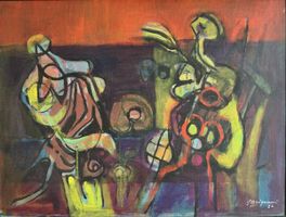 Original CH Serge Brignoni Ölgemälde 1982