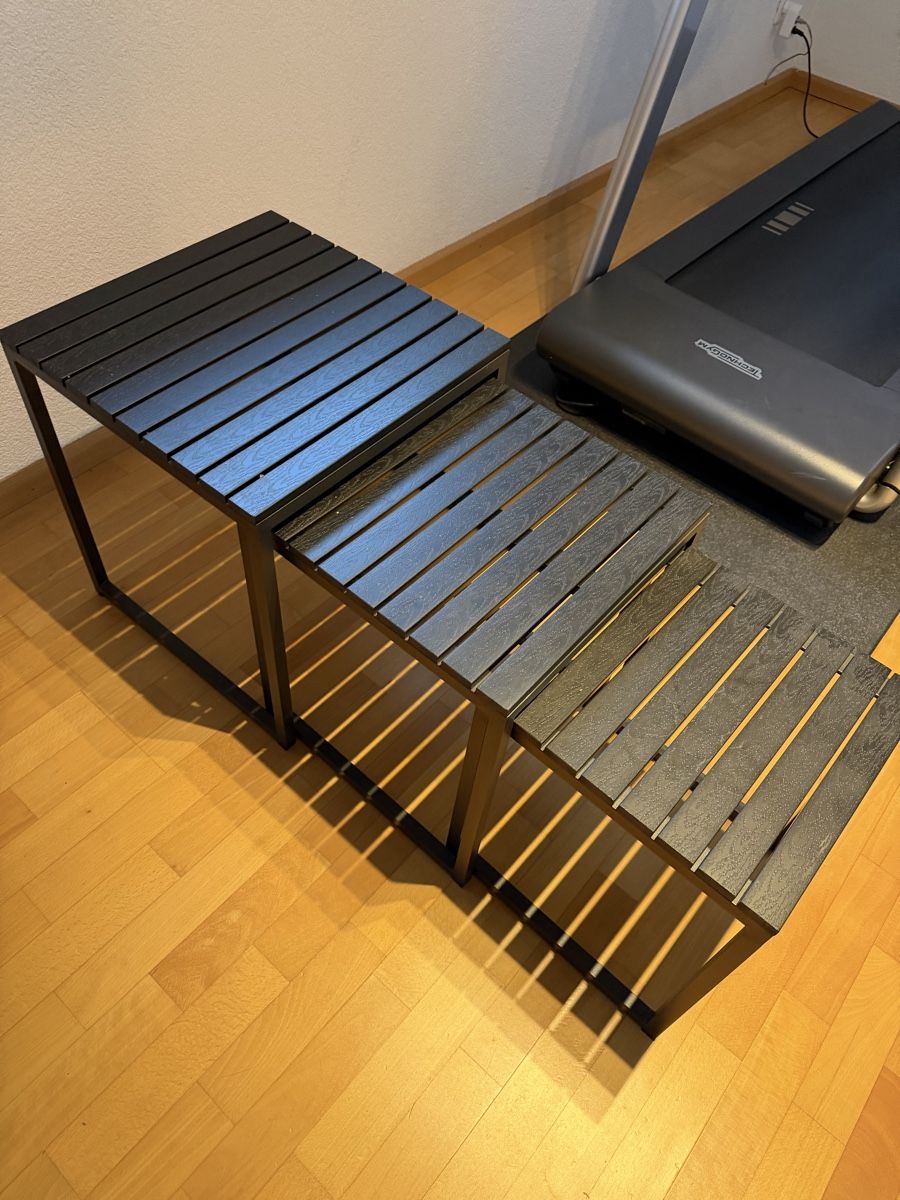 Set di tavolo e panche: Beistelltisch / Tisch-Set – Usato da Allschwil venduto da Pearl19 1