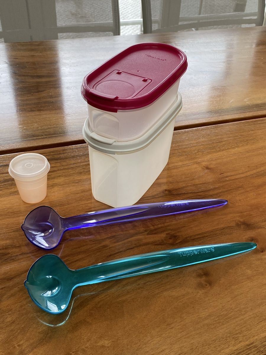 Tupperware Contenitori & Simili: Tupperware Set Behälter, Salatbesteck, Top Zustand – Usato da Buochs venduto da H16 2