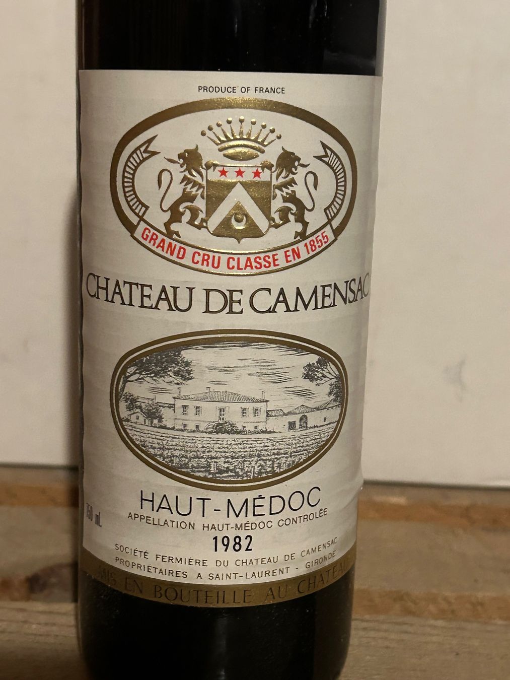 Wein: Château CAMENSAC 1982 Haut-Médoc – Neu (gemäss Beschreibung) aus Roche VD von avediscipule 1