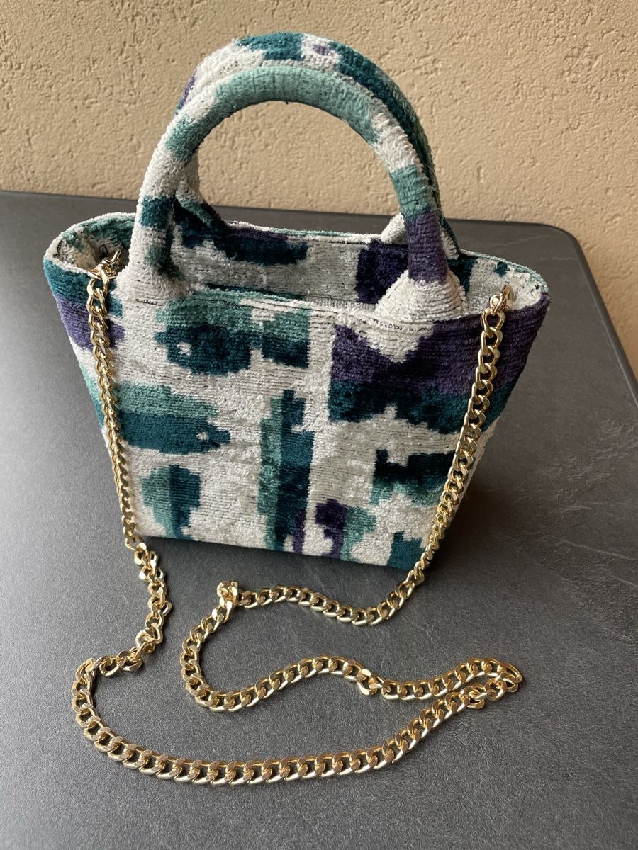 Borse da donna: Elektra’s Workshop Handmade Seidentasche, Ikat-Muster – Nuovo (secondo la descrizione) da Dallenwil venduto da nay_2mht 1