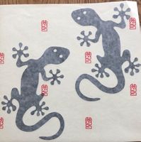 2er Gecko   Aufkleber für Top Angebot