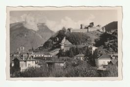 Ansichtskarte Bellinzona, Castello Monte Bello Tessin, 1933