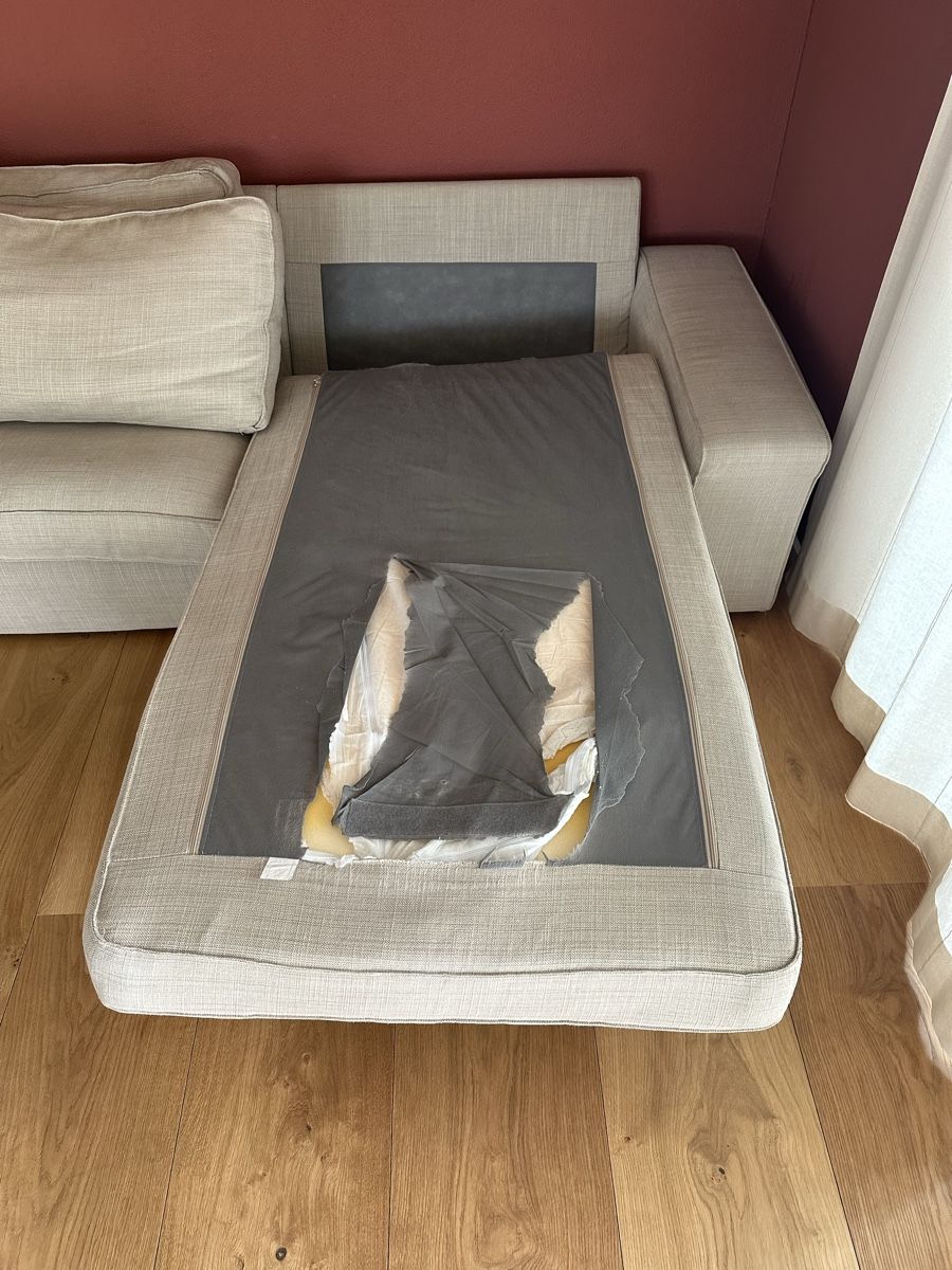 Divani: IKEA KIVIK 4er-Sofa mit Récamiere – Beige – Difettoso da Ruswil venduto da GARAN 6