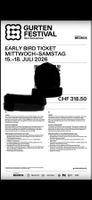 Gurten Festival - Early Bird Ticket (4 Tagespass )