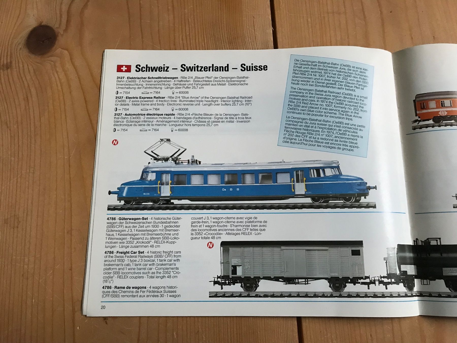Märklin Modellini di ferrovie: märklin export modelle 1989/90 – Usato da Liestal venduto da ozo2005 3