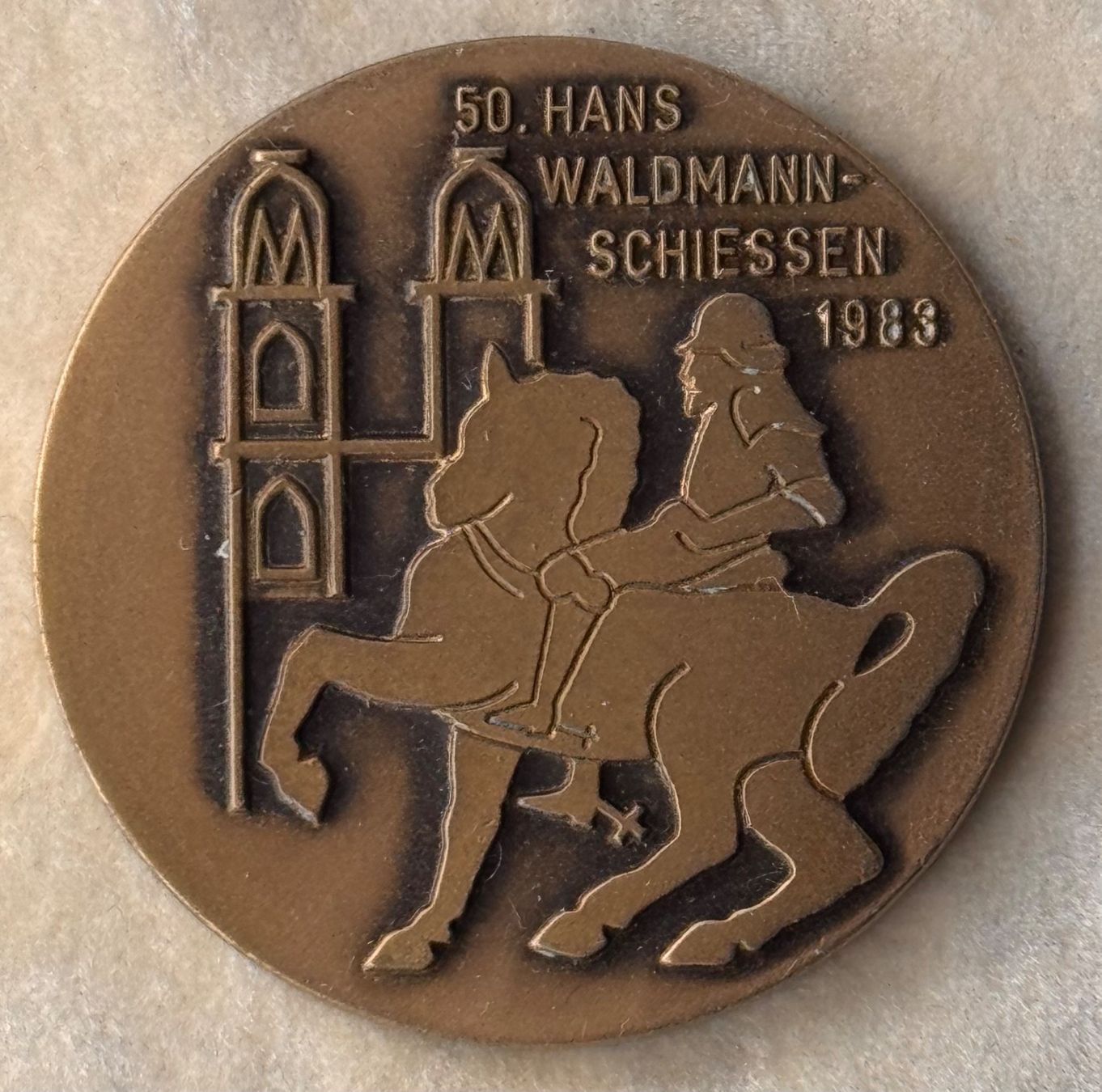 Medaglie: Bronze Medaille Hans Waldmann Schiessen 1983 – Usato da Andwil SG venduto da Ariisa1234