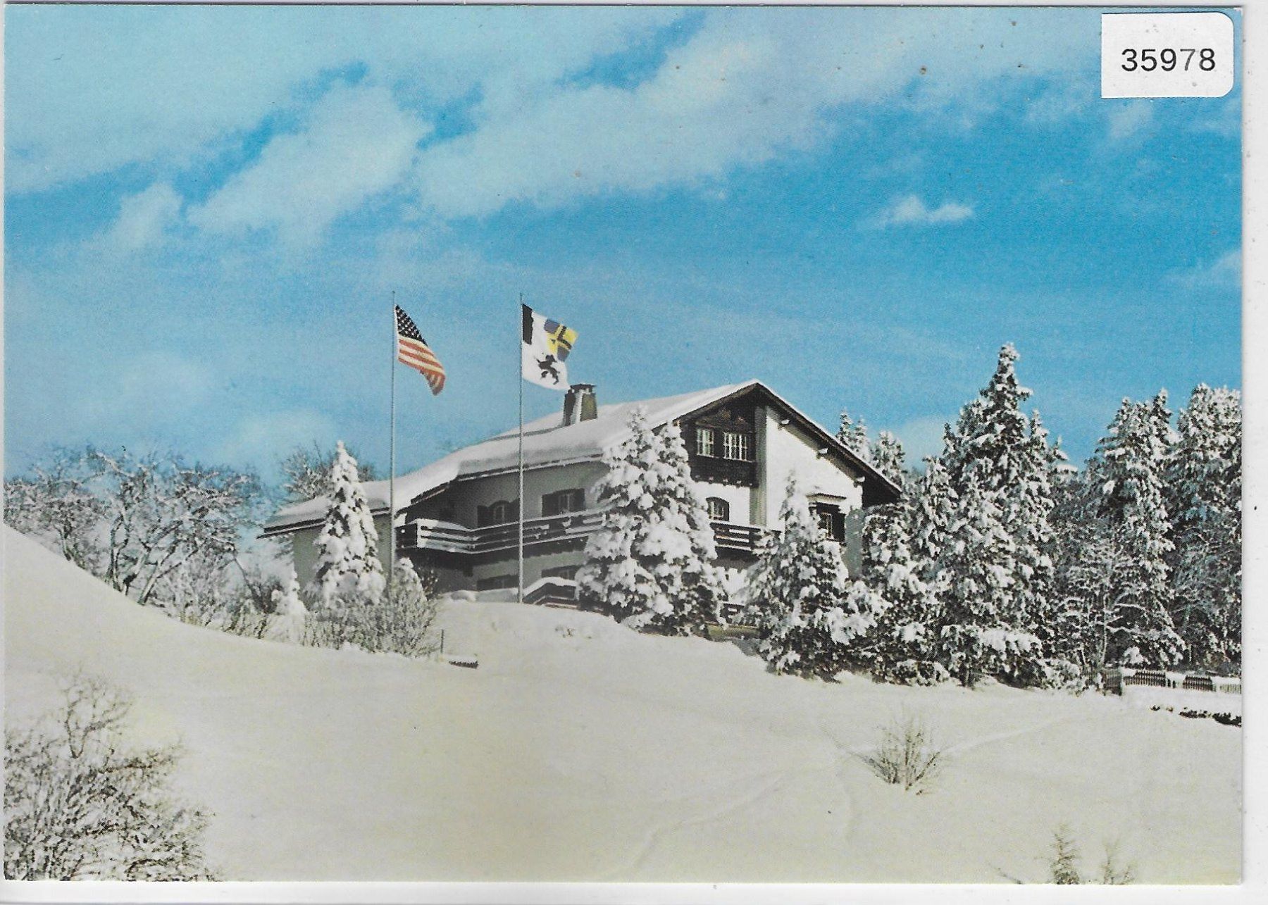 Cartoline postali: Villa Eichberg im Winter - St. Moritz – Usato da Ettingen venduto da Kartenplanet