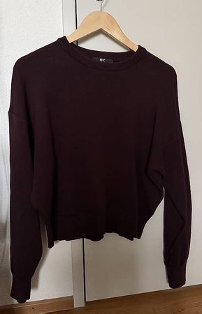 Damen Pullover UNIQLO C dunkelrot Grösse M